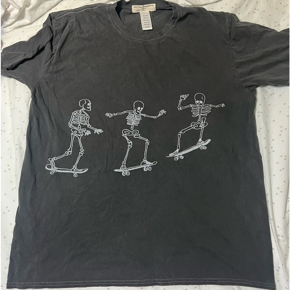 Urban Outfitters skeleton skater shirt